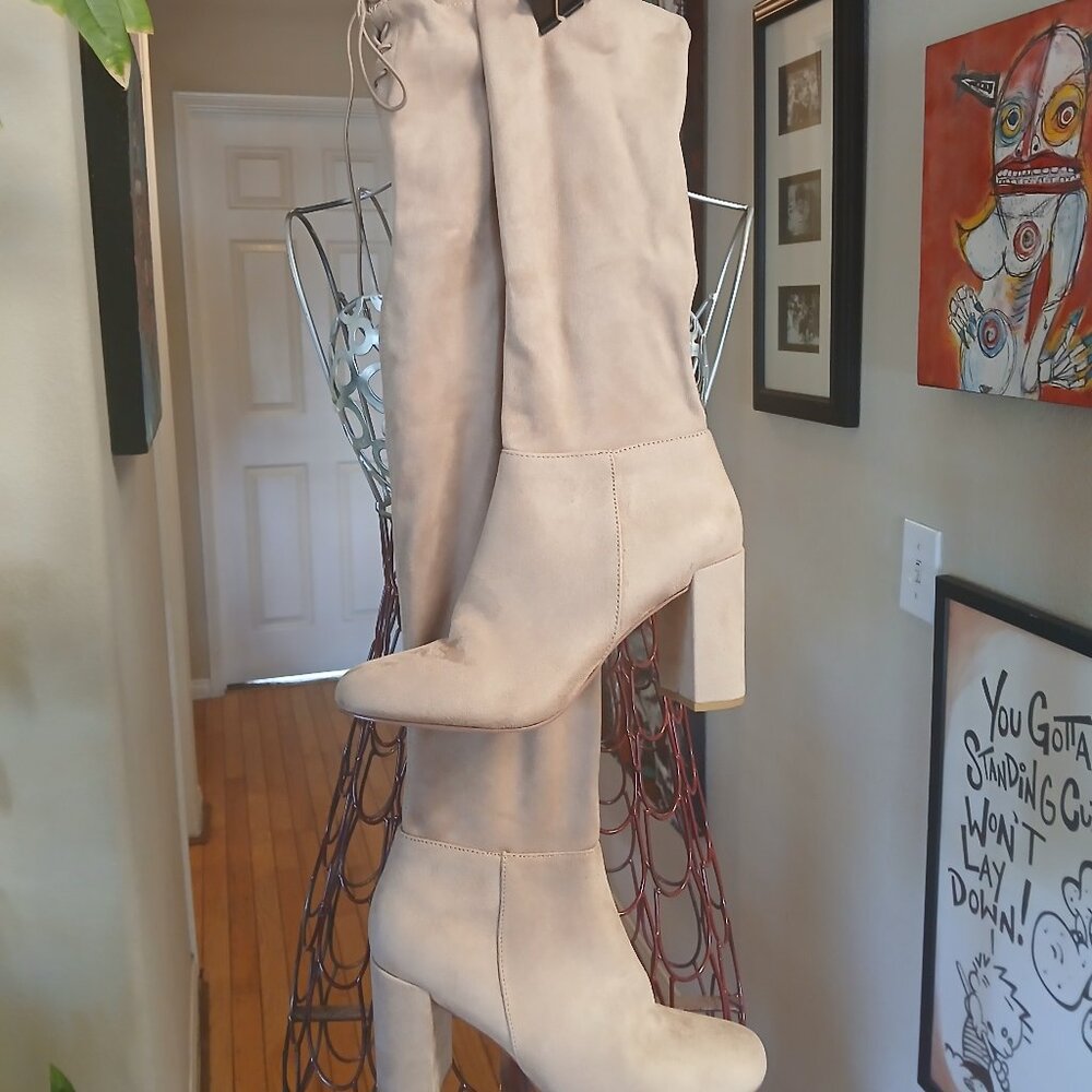 Chinese Laundry Thigh High Microsuede Boots!